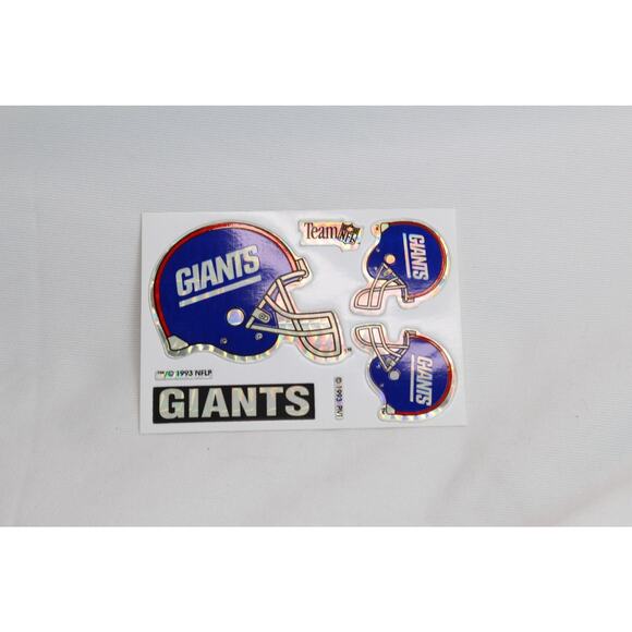 Vintage New York Giants Prism Helmet Stickers 1993 NFL Vending Machine Sticker - Picture 1 of 4